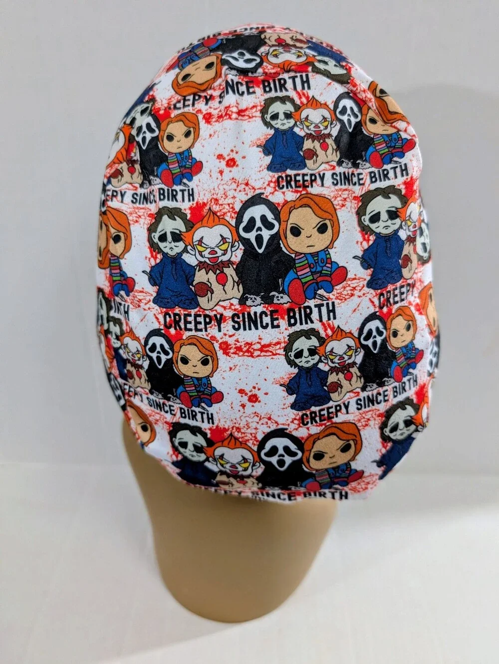 Halloween, Horror, Euro Style Scrub Cap, Scrub Cap, Chemo Hat